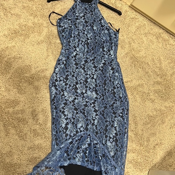 Gorgeous blue lace mermaid dress size S โค๏ธ - Picture 1 of 5